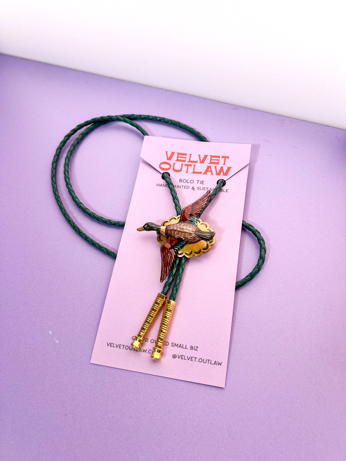 Mallard Duck Bolo Tie