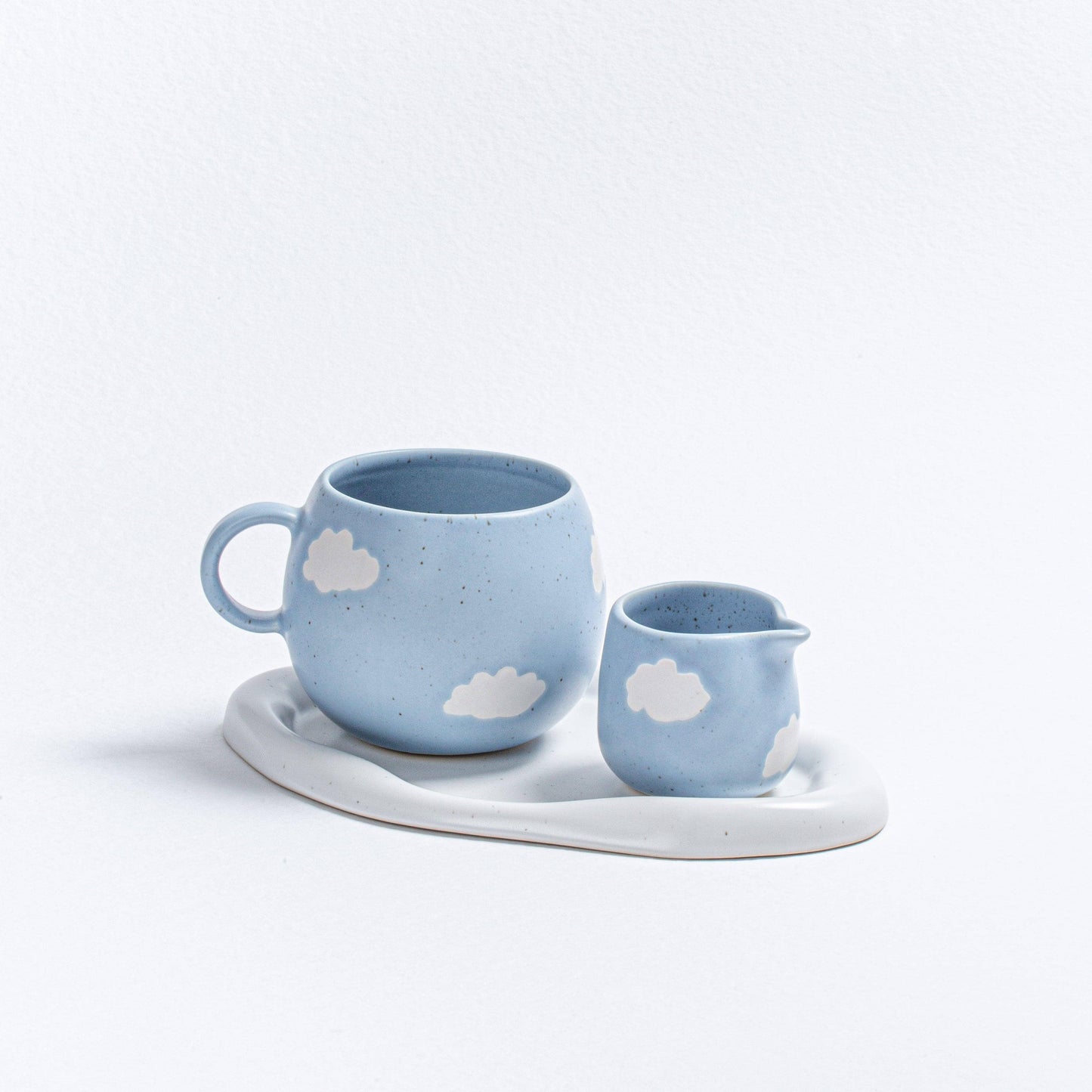 Blue Ball Mug 17oz / 500ml stoneware ceramic — Cloud Collection