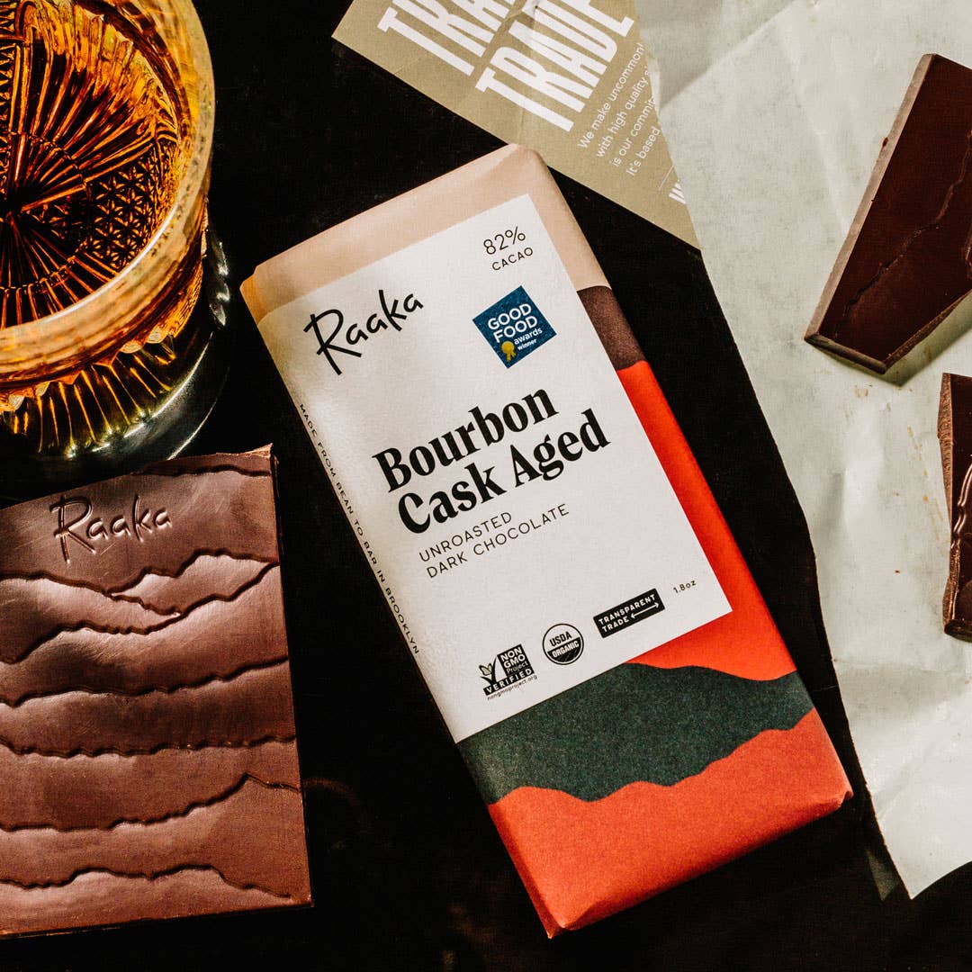 82% Bourbon Cask Aged Chocolate Bar