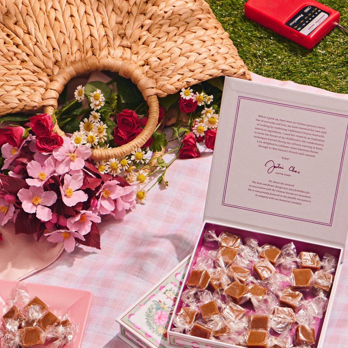 Strawberry Sakura Caramels 6 oz Gift Box