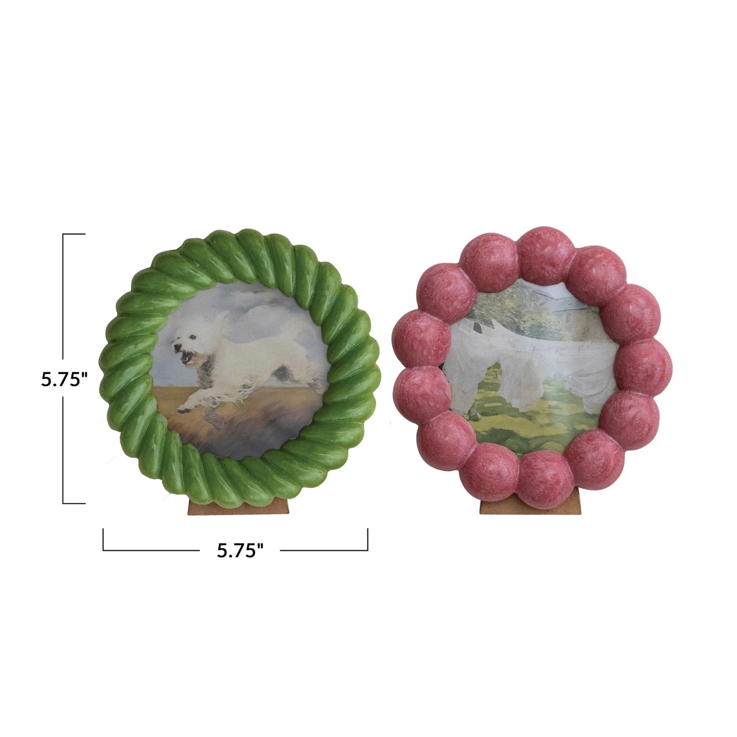 Resin Ball/Twisted Photo Frame, 2 Styles