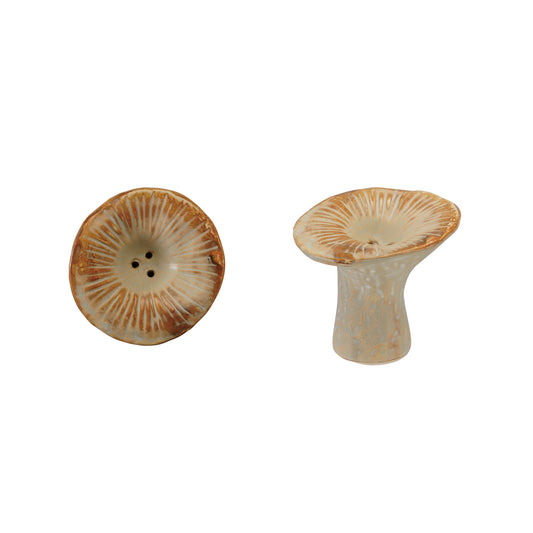 Stoneware Mushroom Shaped Incense Holder