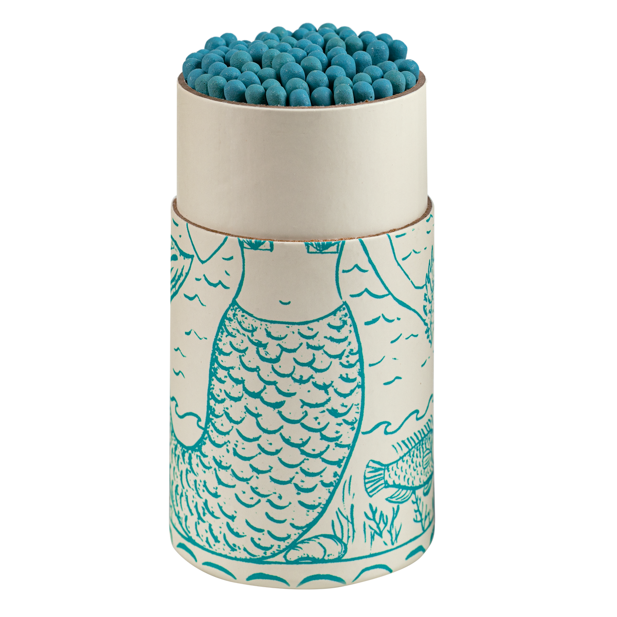 Mermaid Large | Large Cylinder - Safety Matches