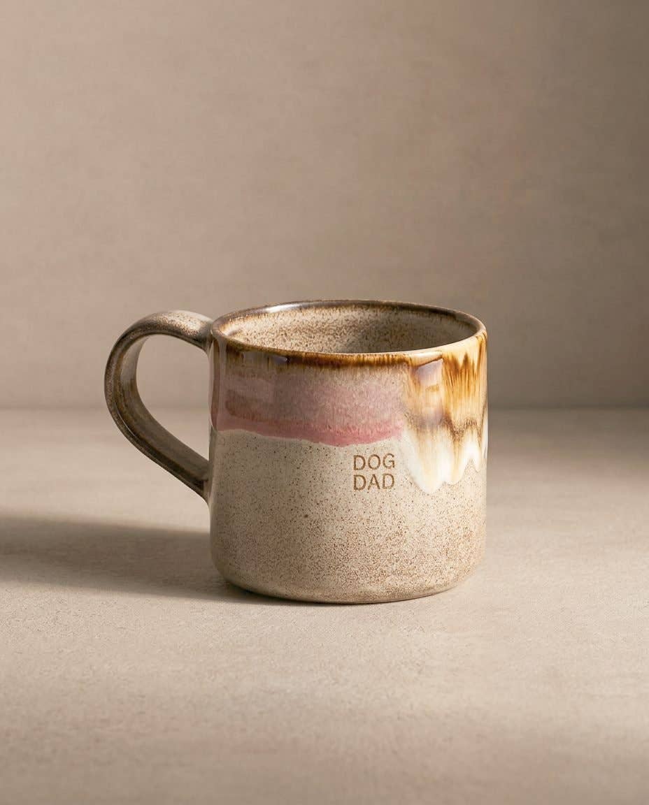 Mug 12.2oz / 360ml Dog Dad stoneware ceramic