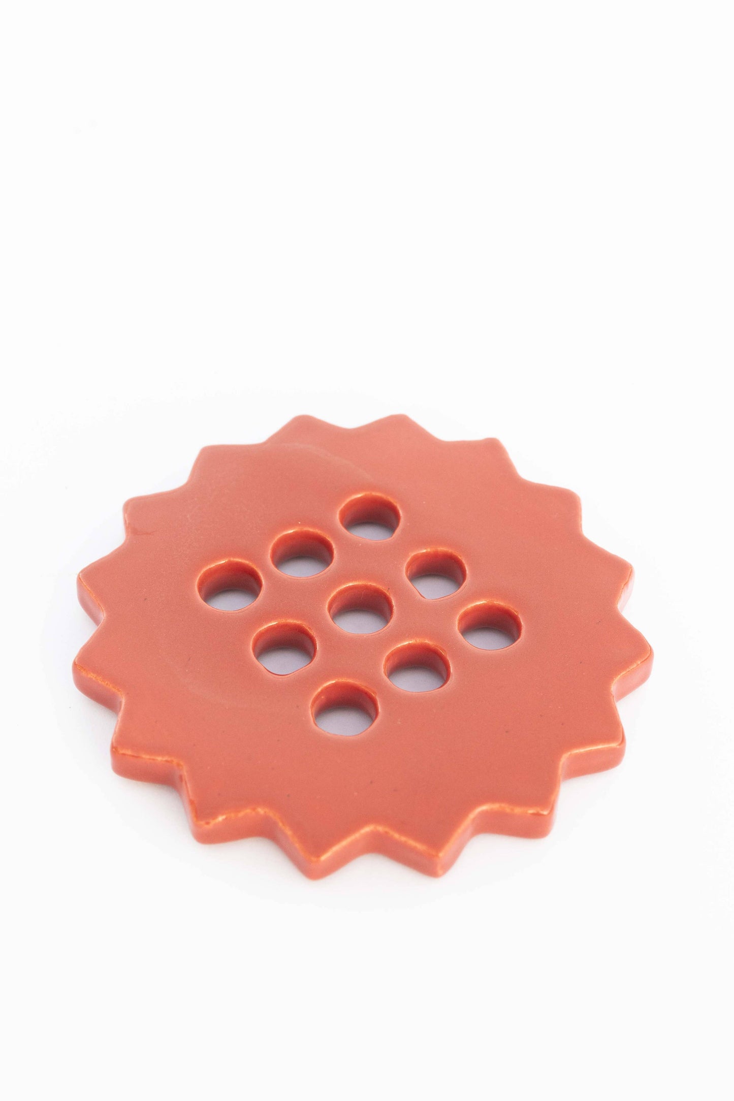 Sunshine Flower Frog | Terracotta | Ceramic Lid
