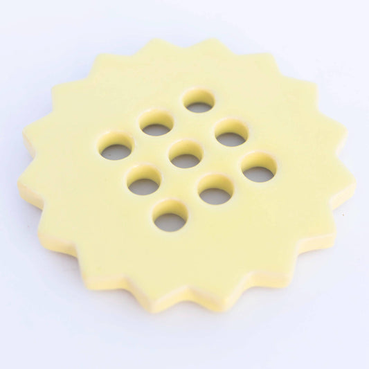 Sunshine Flower Frog | Butter Yellow | Ceramic Lid