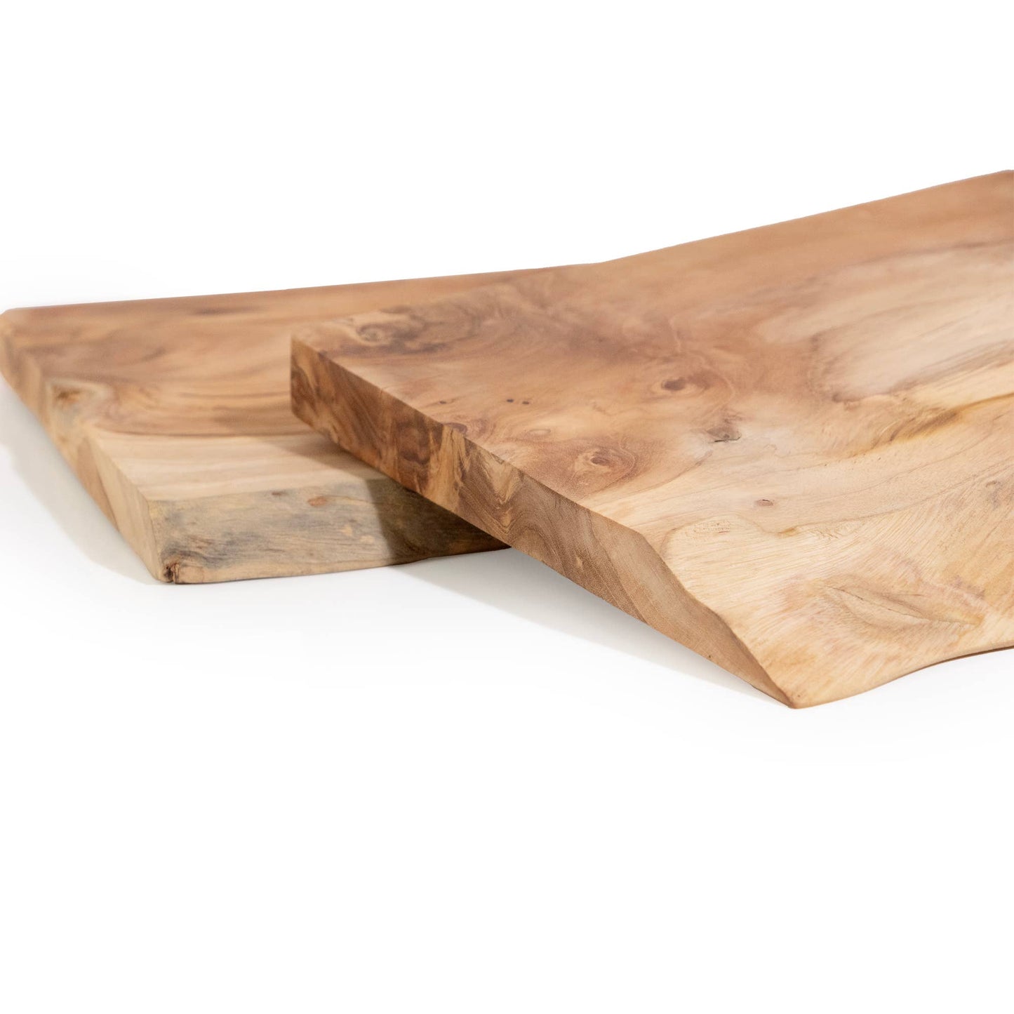 Live Edge Teak Slice Charcuterie Board: Small