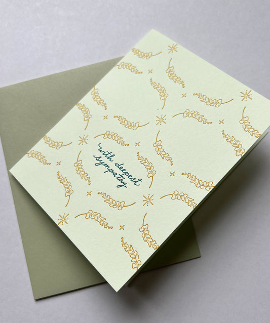 With deepest sympathy card A2