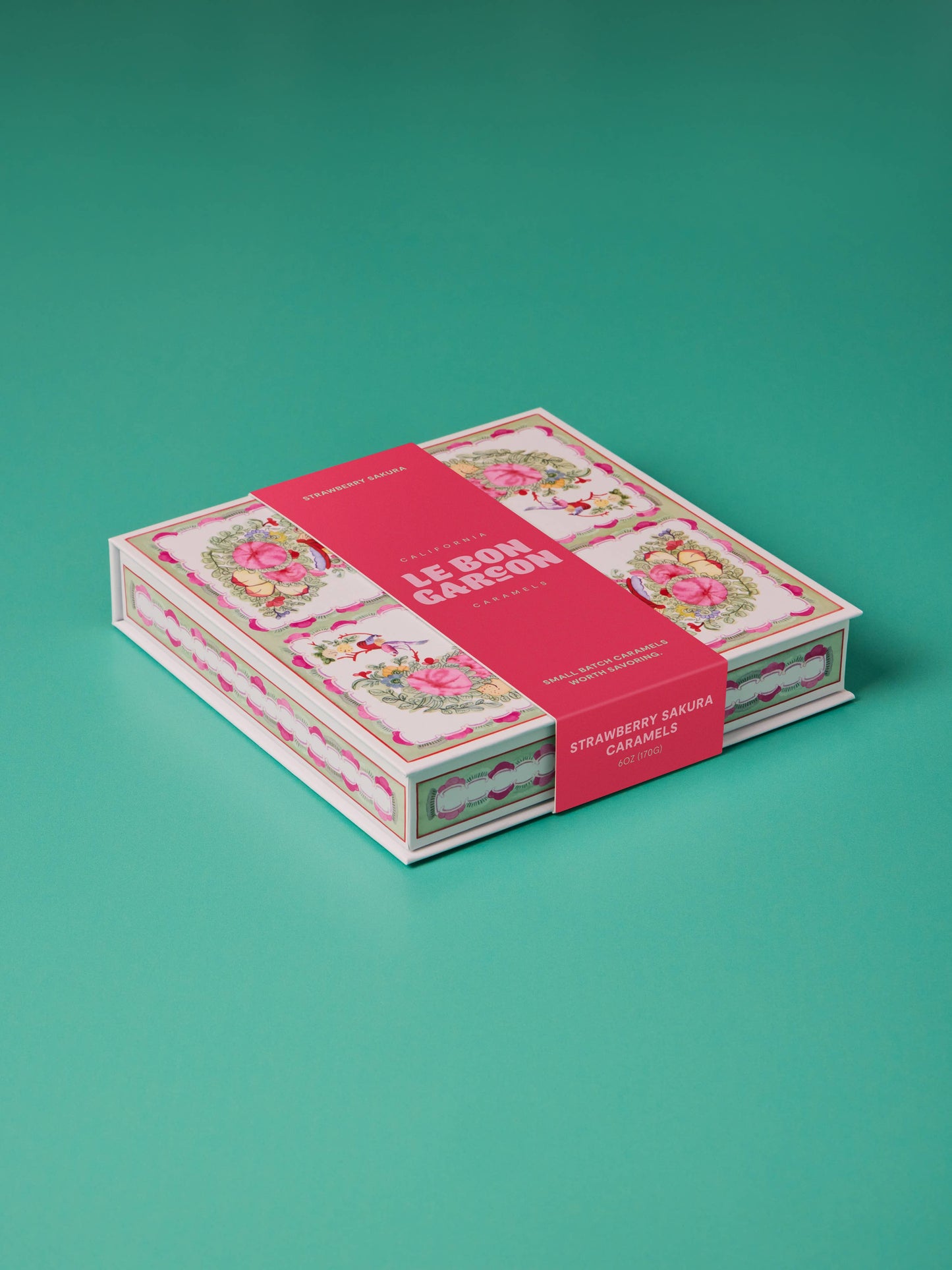 Strawberry Sakura Caramels 6 oz Gift Box