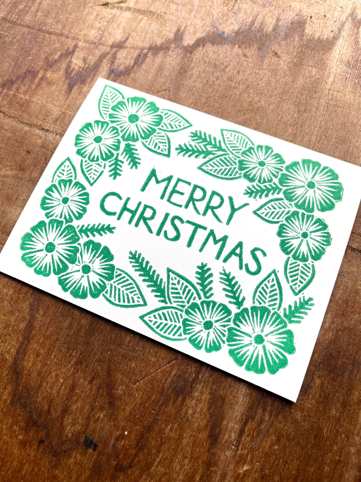 "Merry Christmas," Greeting Card