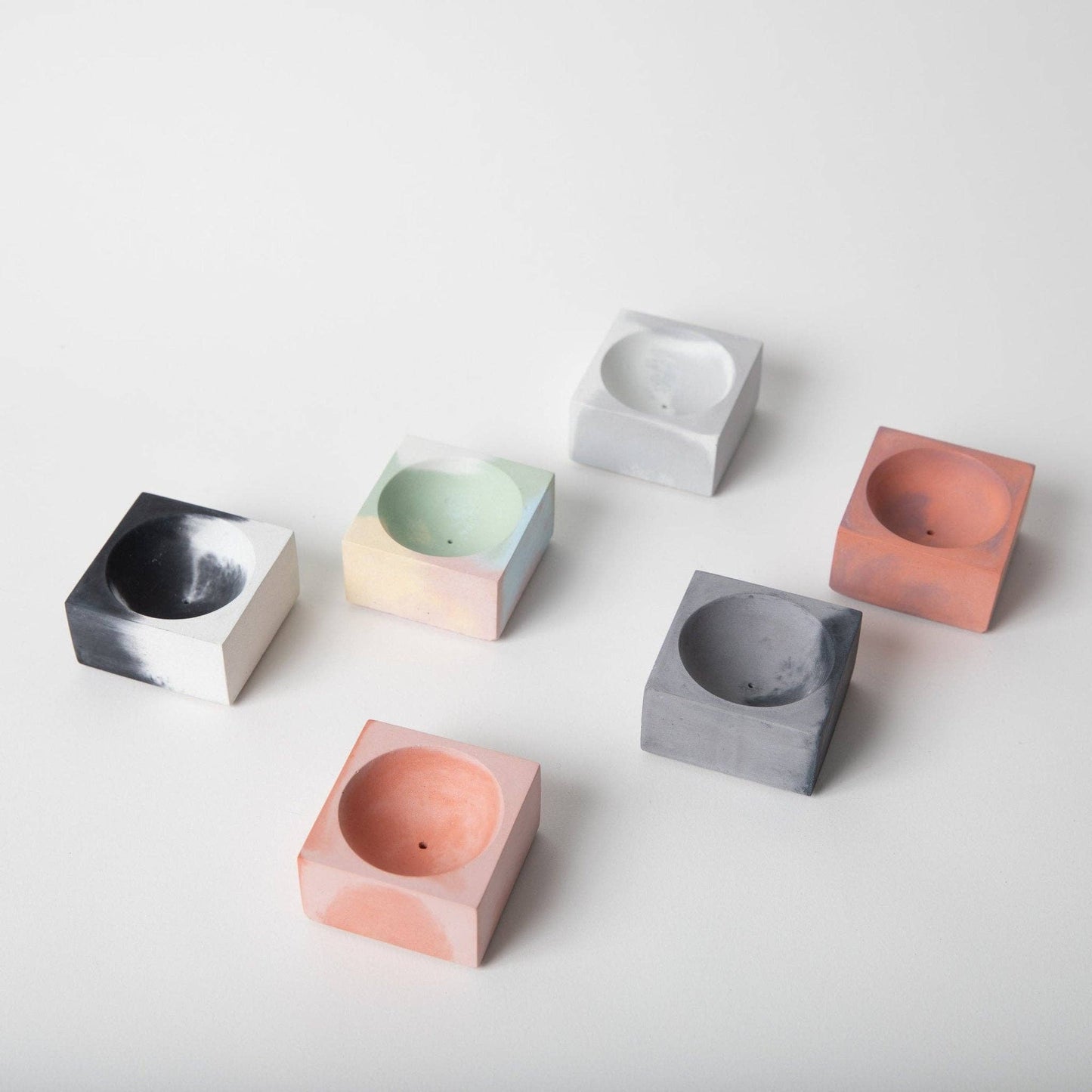 Square Incense Holder | Pink & Coral