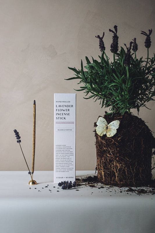 [Burning Ritual] Hand Rolled Lavender Flower Incense Stick