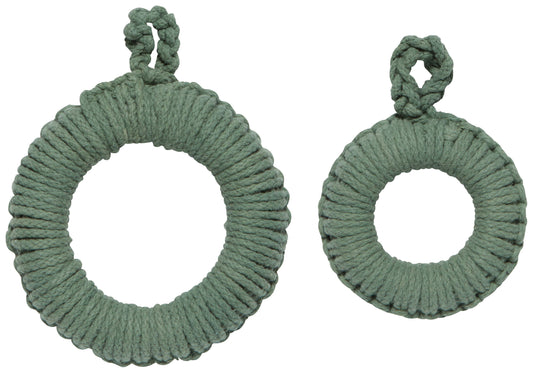 Jade Green Orb Trivets Set of 2